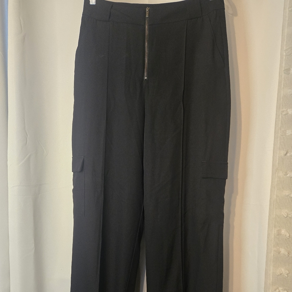 Shinestar Black Wide-Leg Trousers